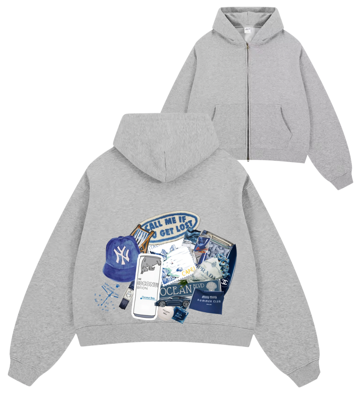 Blue Edit Boxy Jacket