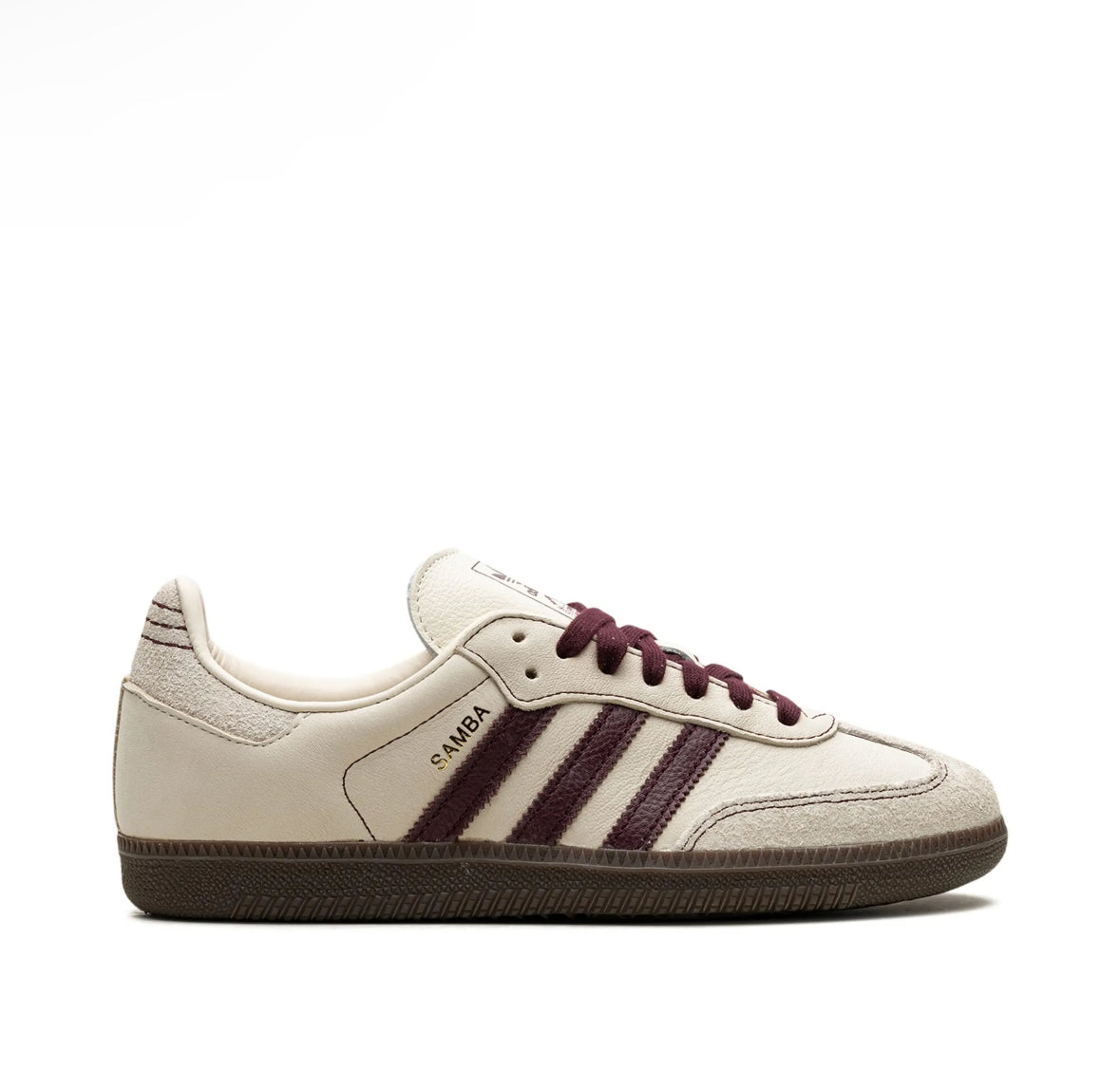 Adidas Samba OG "Wonder White/Maroon" sneakers