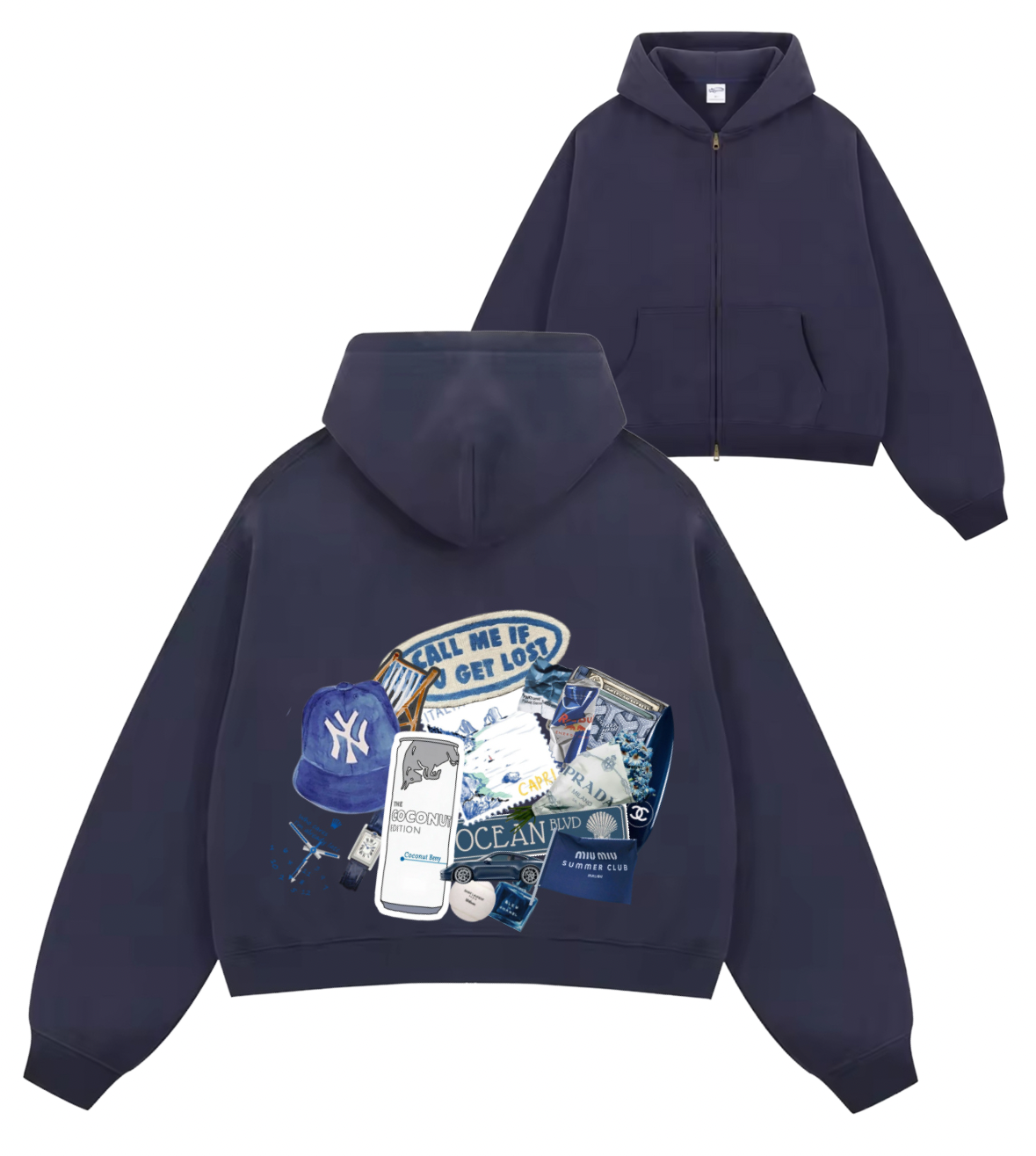 Blue Edit Boxy Jacket