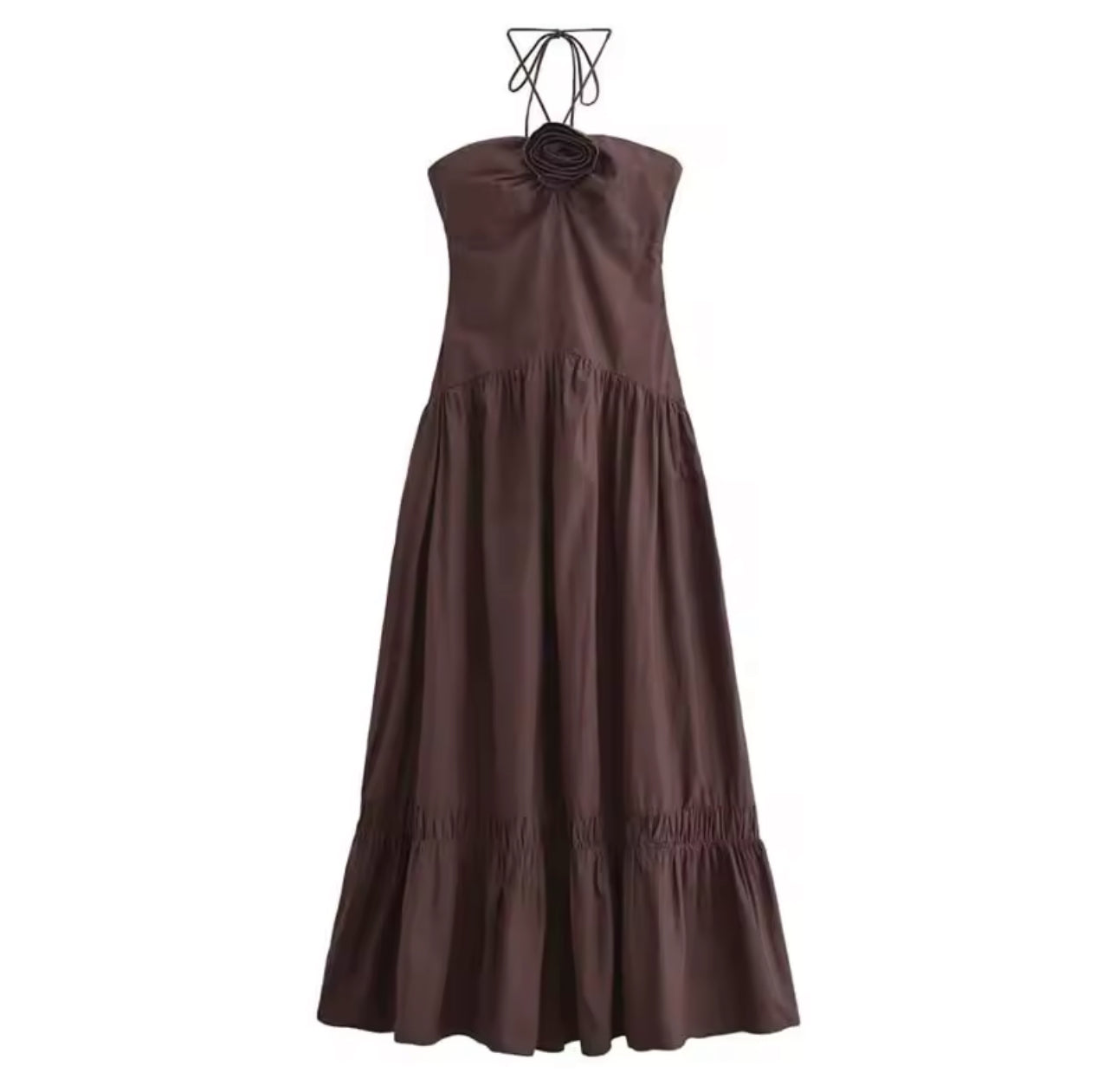 Brown long dress