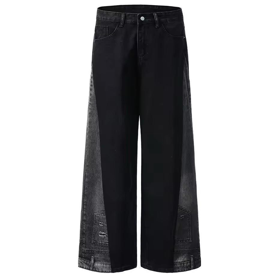 Black gray jeans