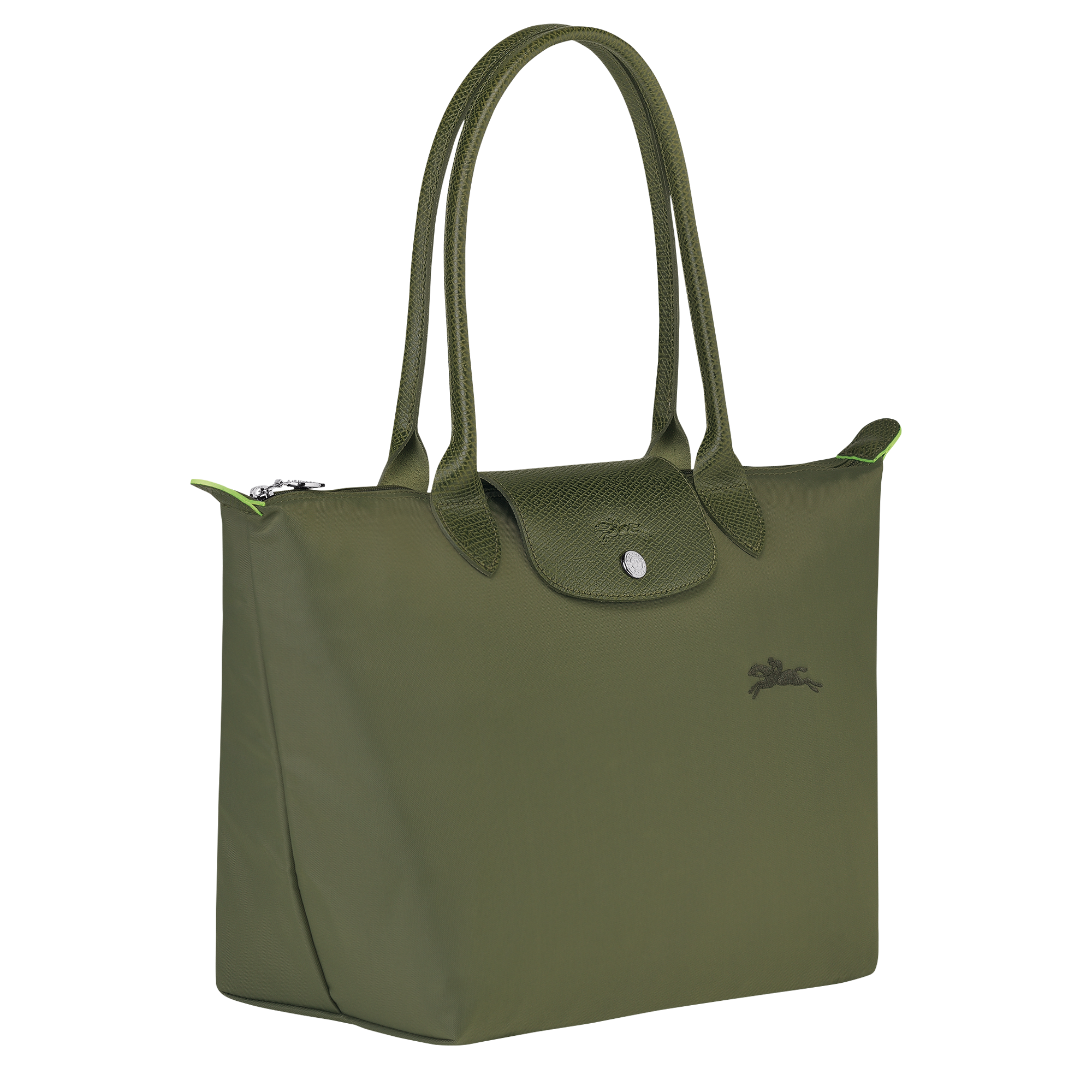 Green longchamp bag