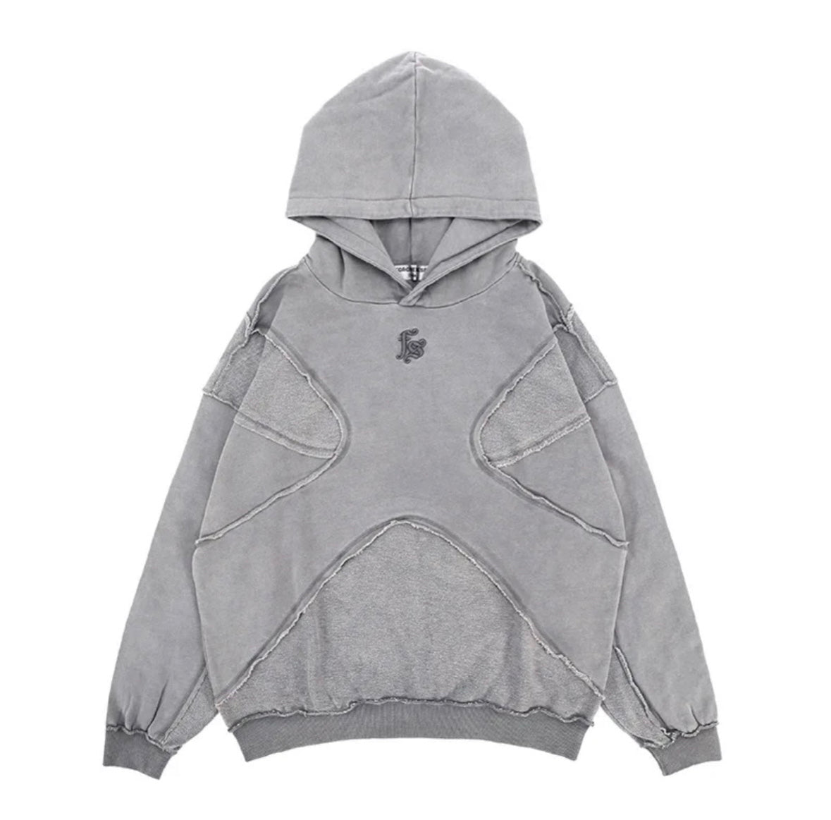 【BLR】Embroidery Washed Hoodie GREY SS HOODIE | WASHED GREY – ILLVZN