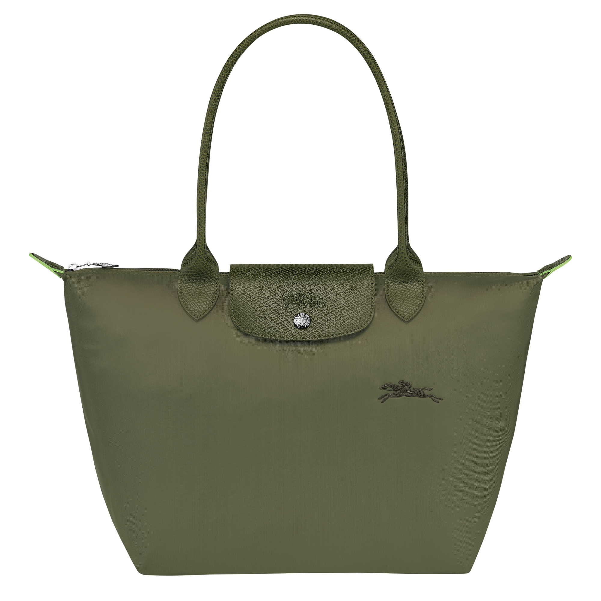 Green longchamp bag