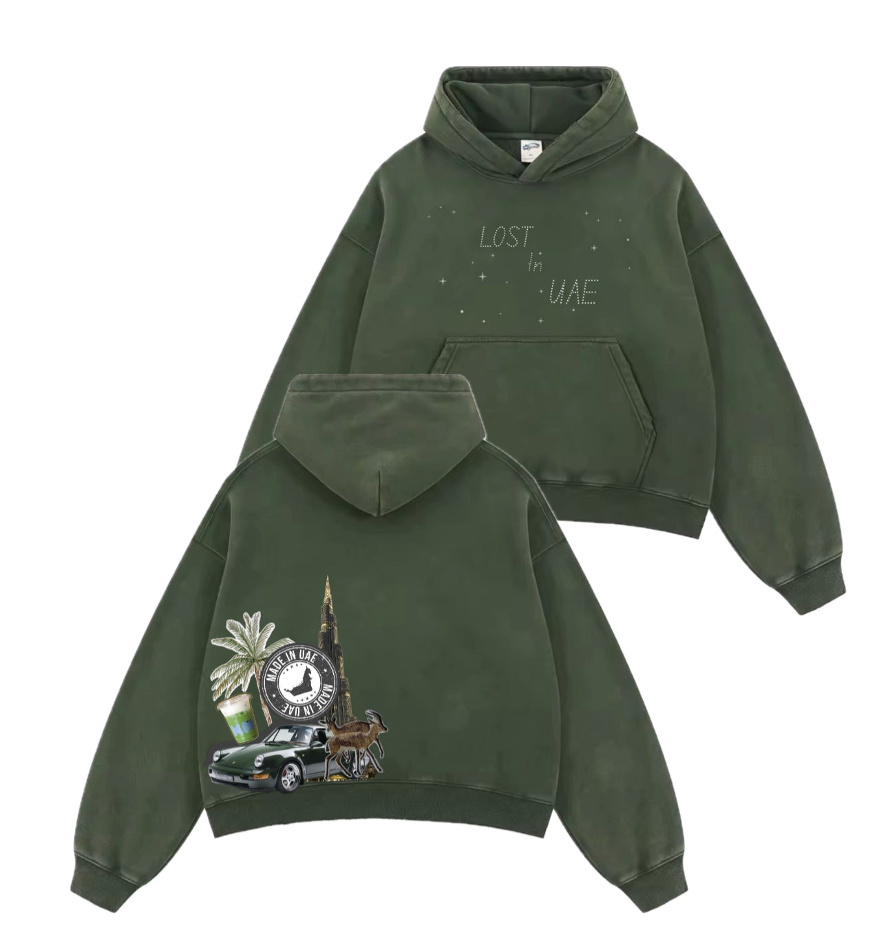 Lost In UAE Boxy Hoodie