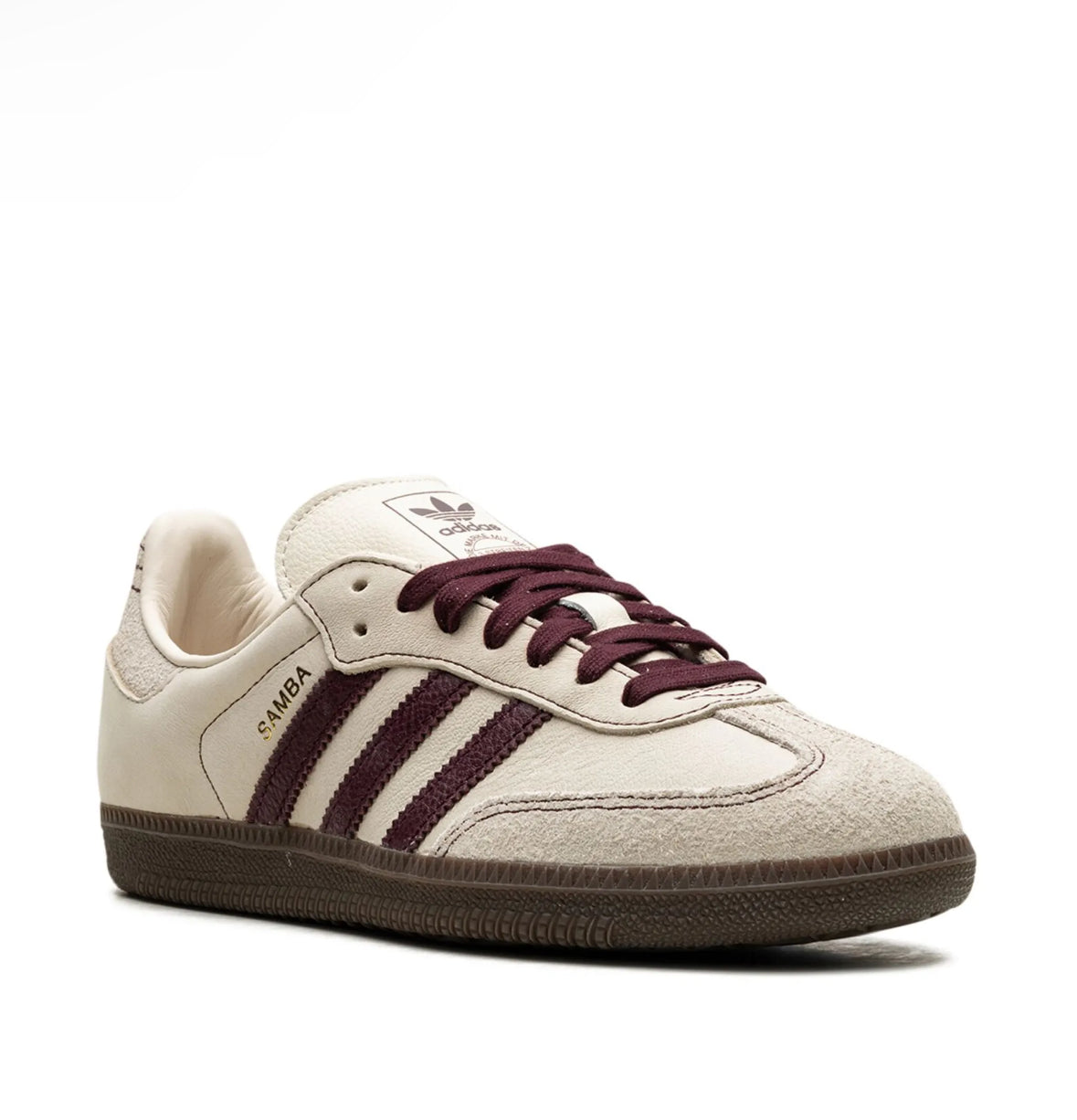 Adidas Samba OG "Wonder White/Maroon" sneakers