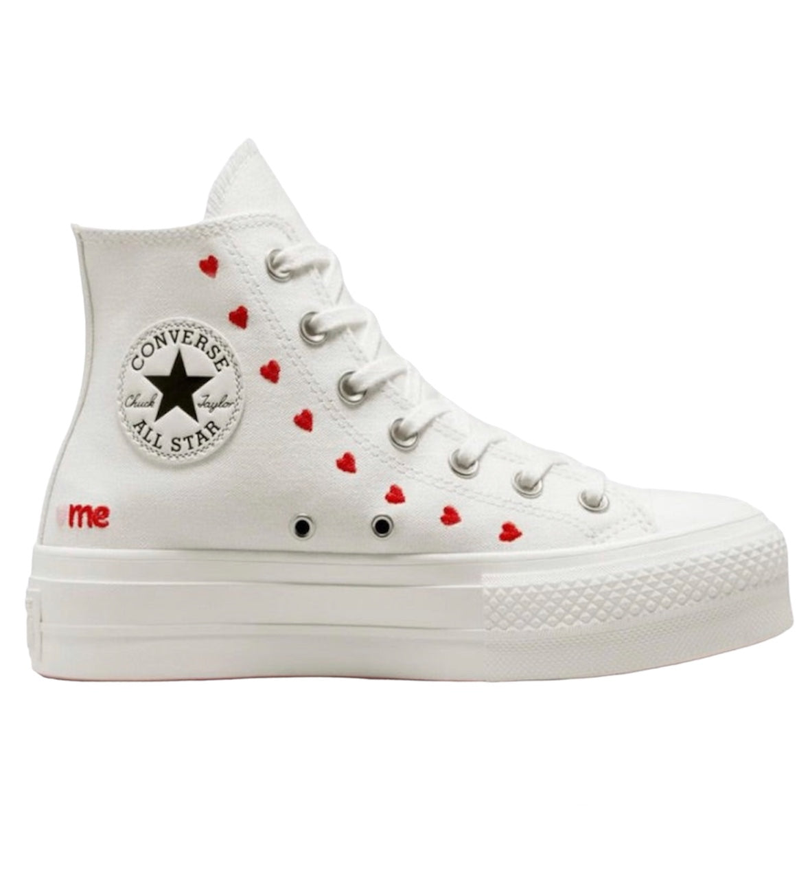 Converse Embroidered Hearts