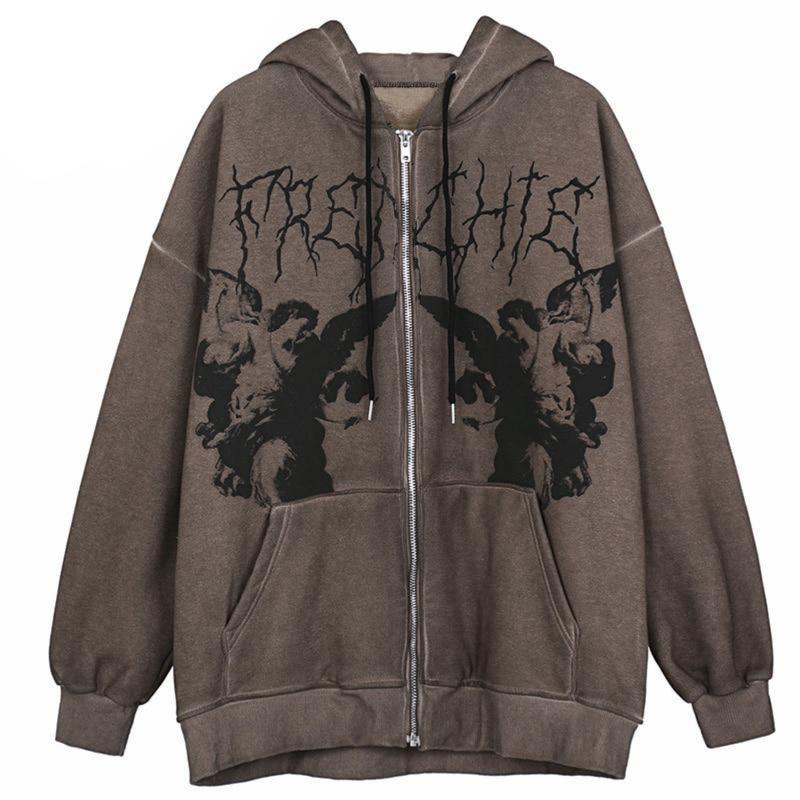 Harajuku Dark Angel Hooded Jacket