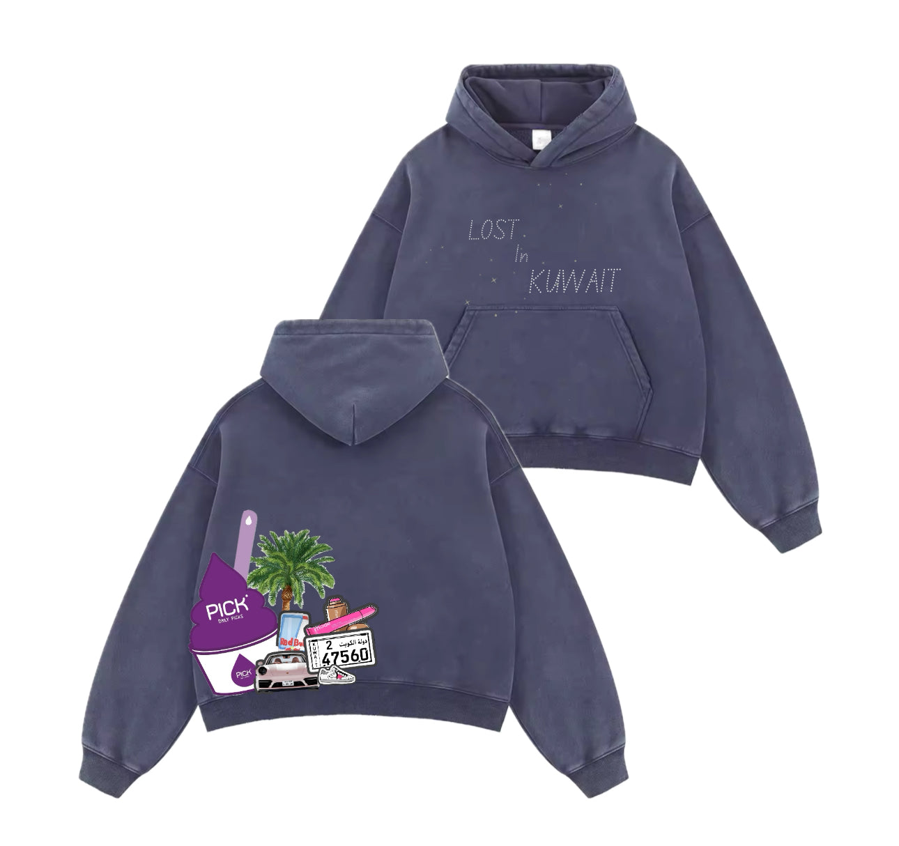 Lost In Kuwait Boxy Hoodie