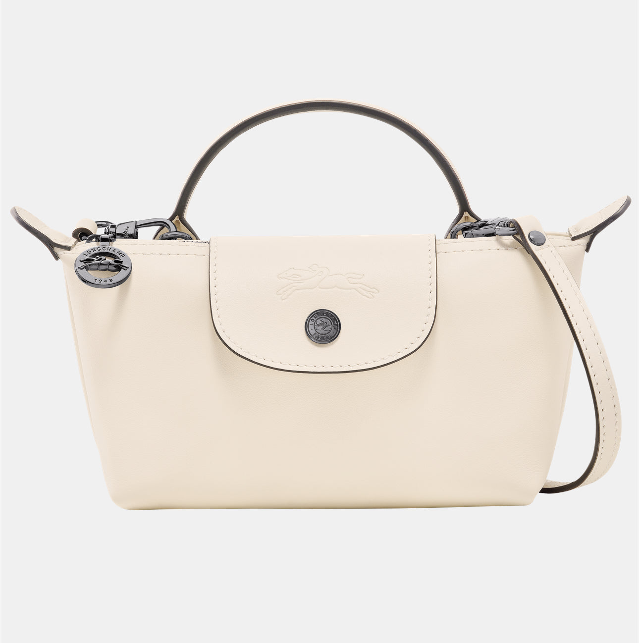 Mini leather longchamp