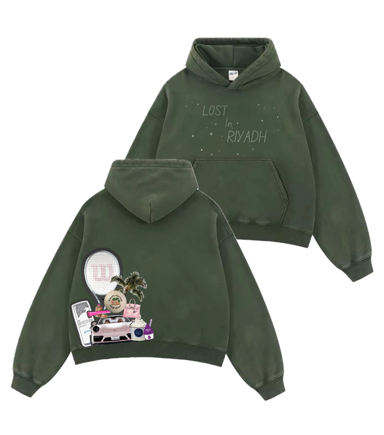 Lost In Riyadh Boxy Hoodie