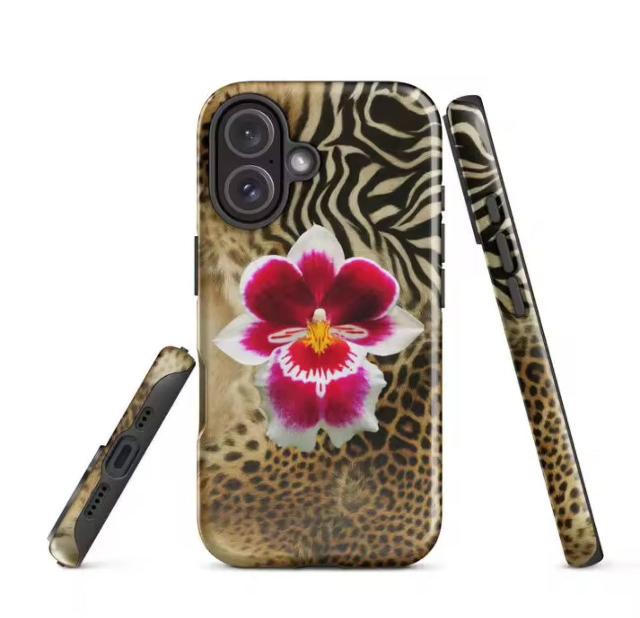 Leopard flower case