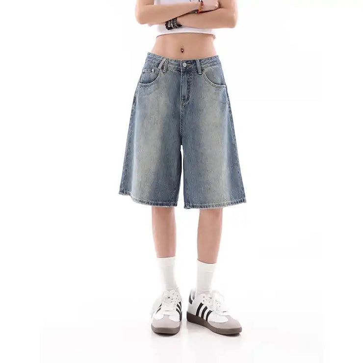 High waist Jorts