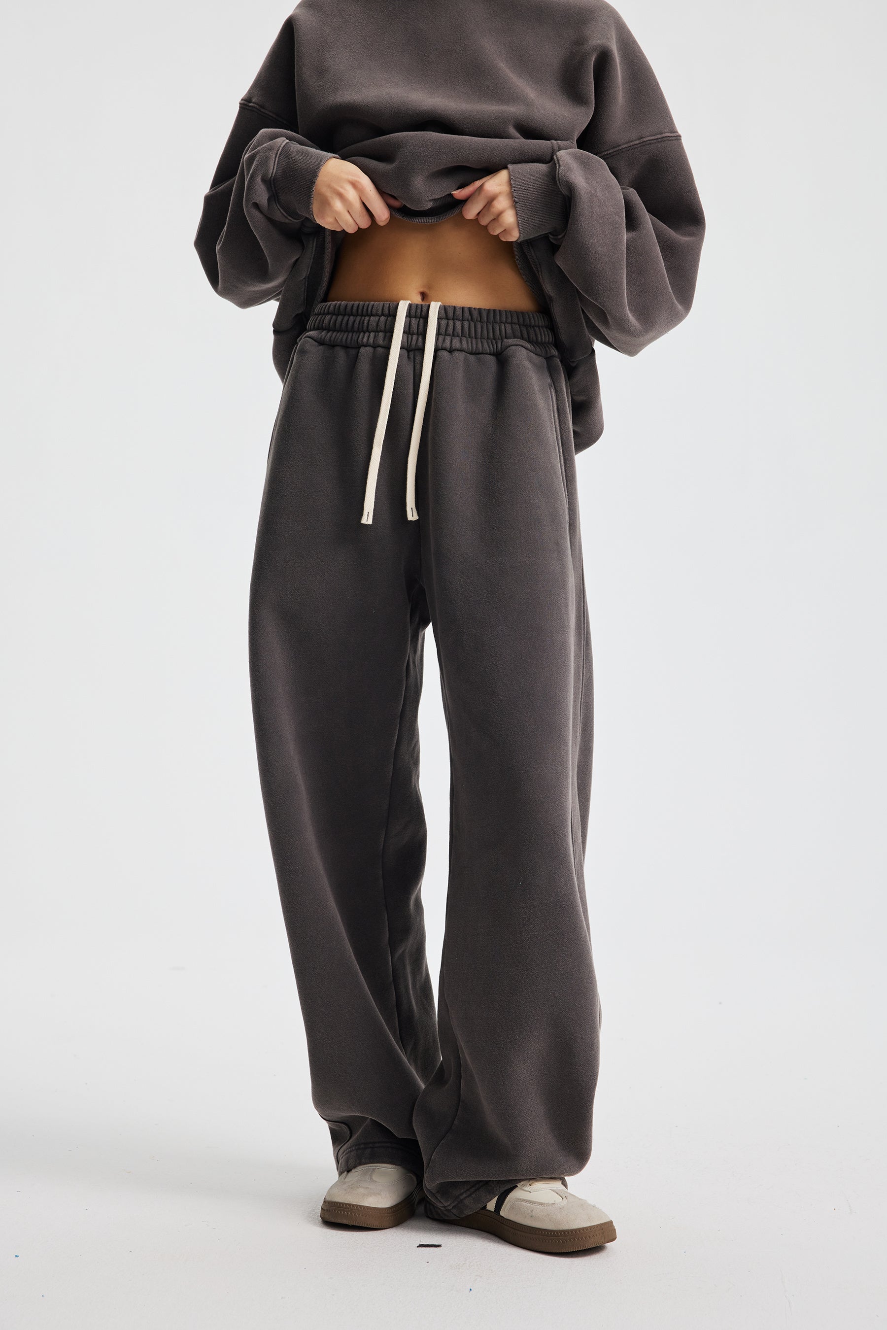 Washed Dark Gray Pants