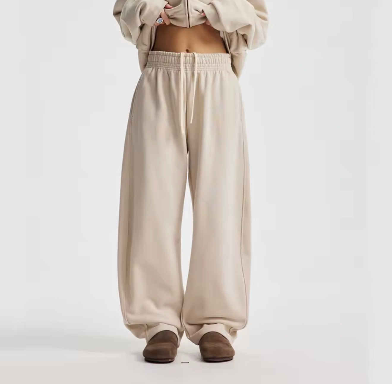 Washed beige Pants