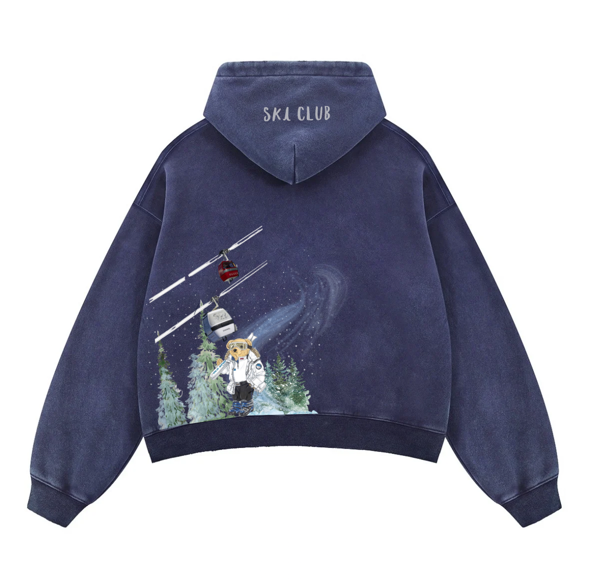 Ski Club Boxy Hoodie