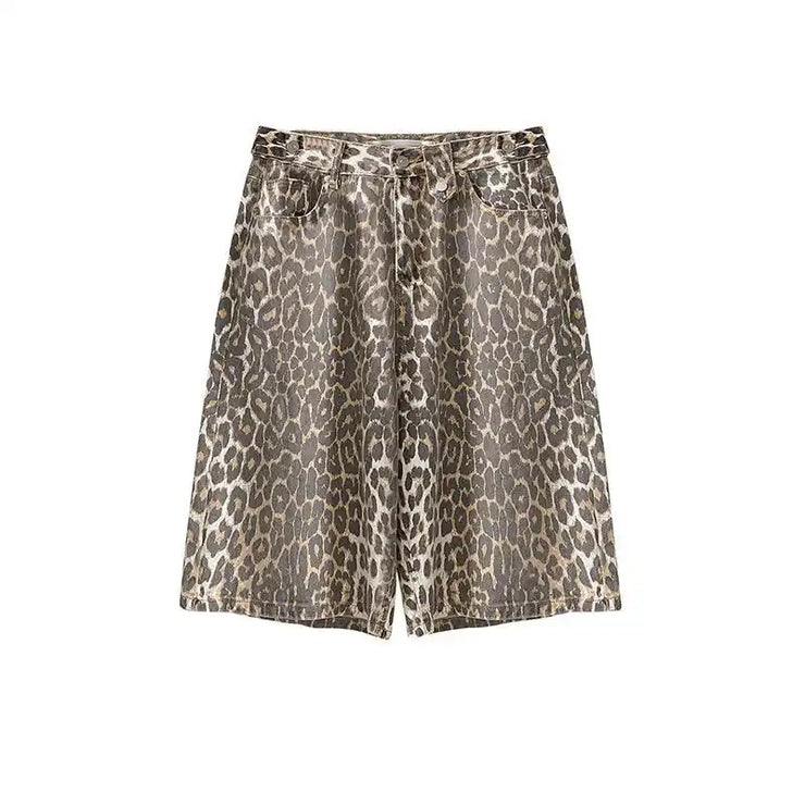 leopard print short