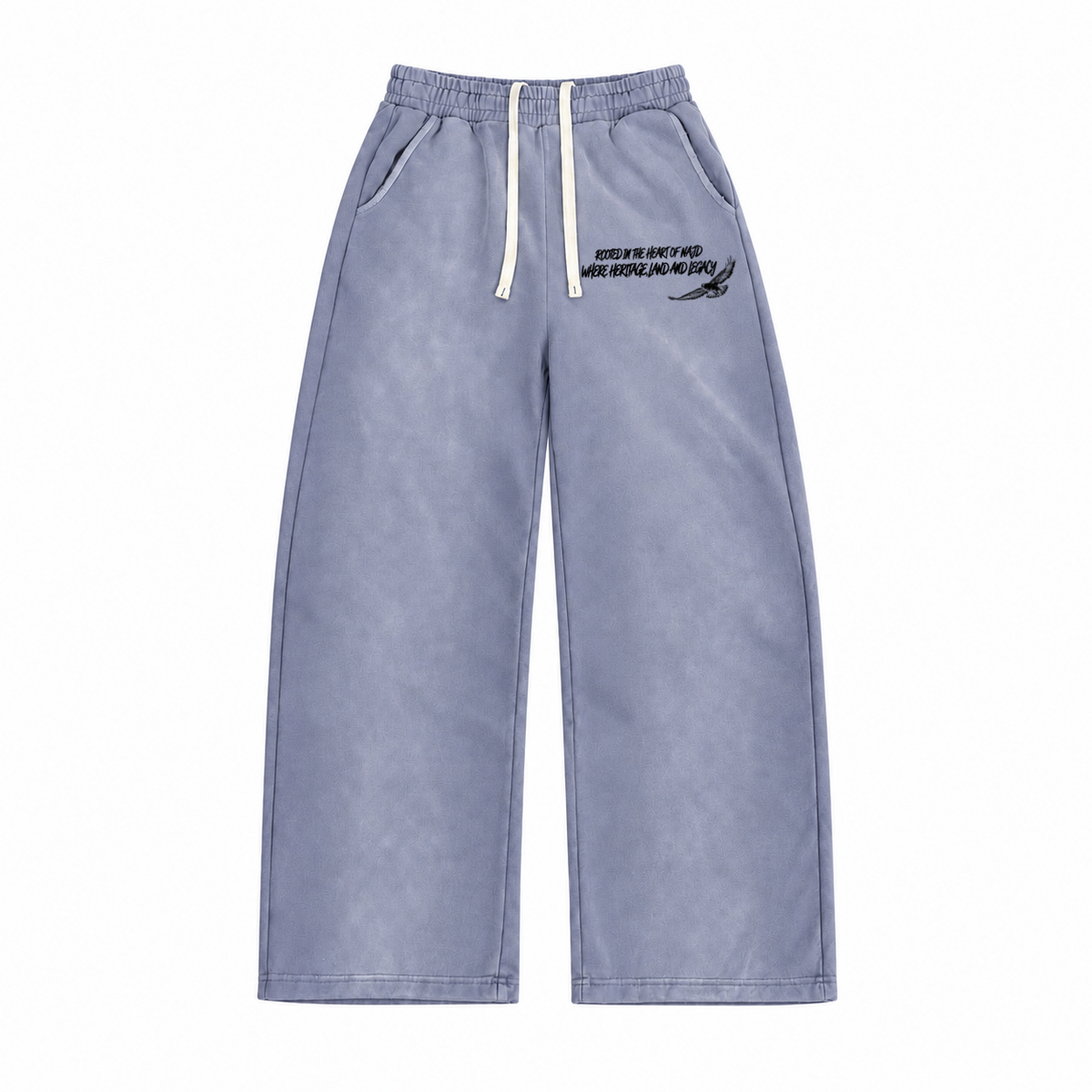 Washed Grey Pants