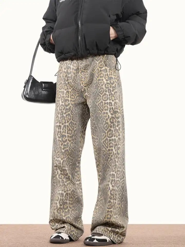 leopard print pants