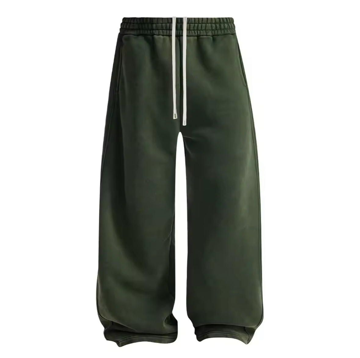 Washed Green Pants