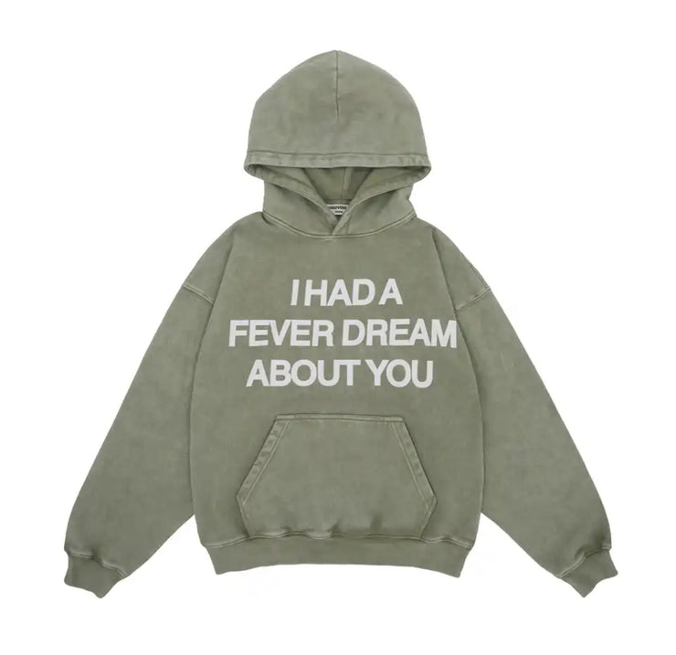 Text-printed hoodie