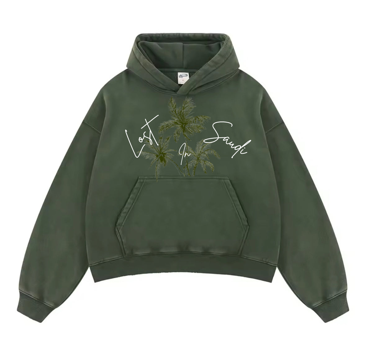 Lost In Saudi Boxy Hoodie