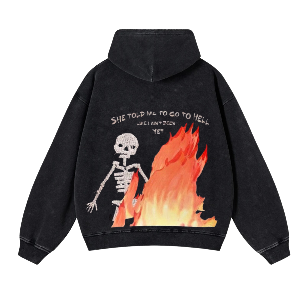 Flaming Skull Hoodie