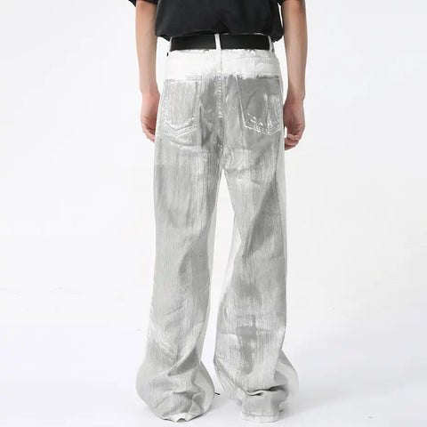 White baggy pants