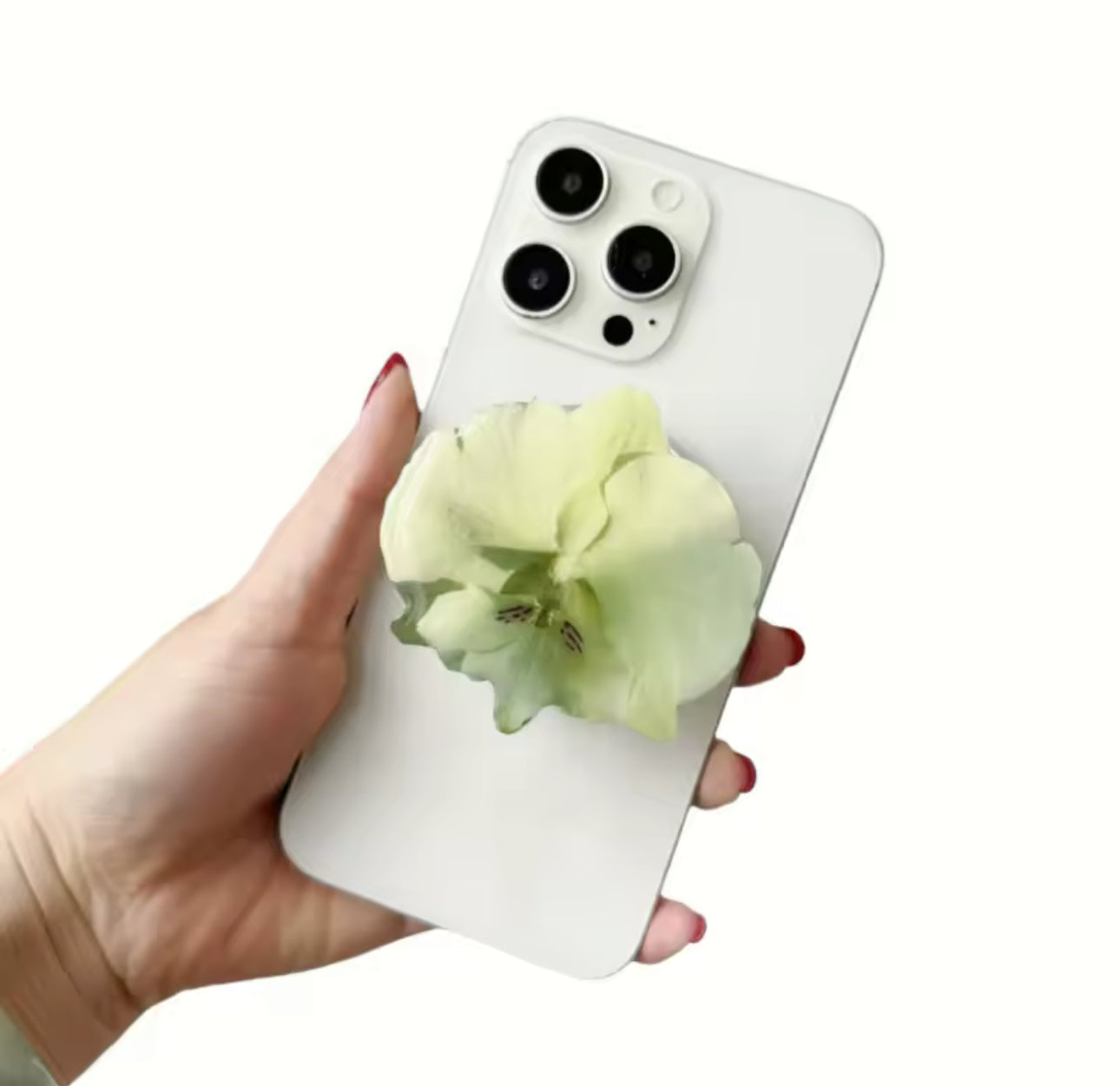 Flower phone holder