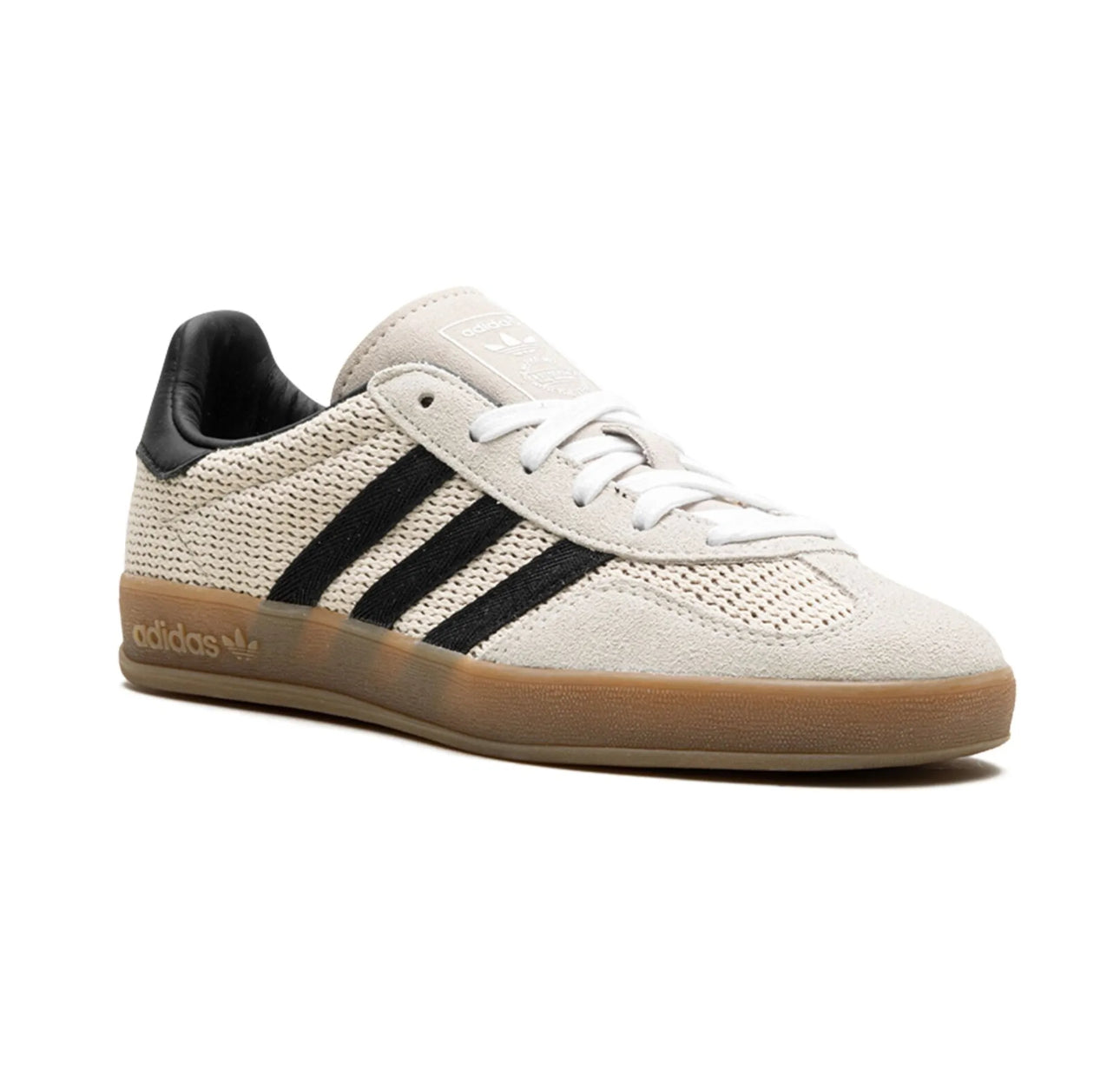 Adidas gazelle “aluminum/core black” sneakers
