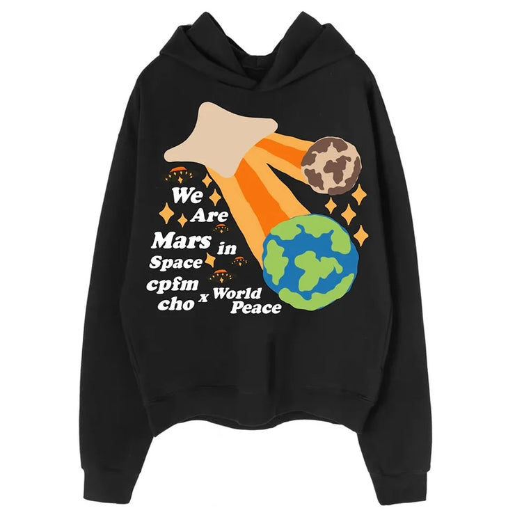 Mars and Earth hoodie