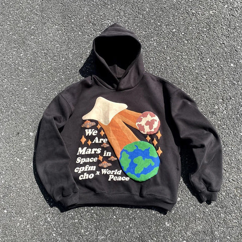 Mars and Earth hoodie