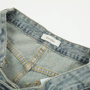 Washed Denim Pants