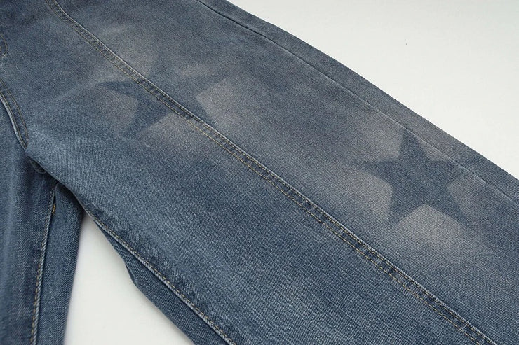 Wide Leg Stars Jeans