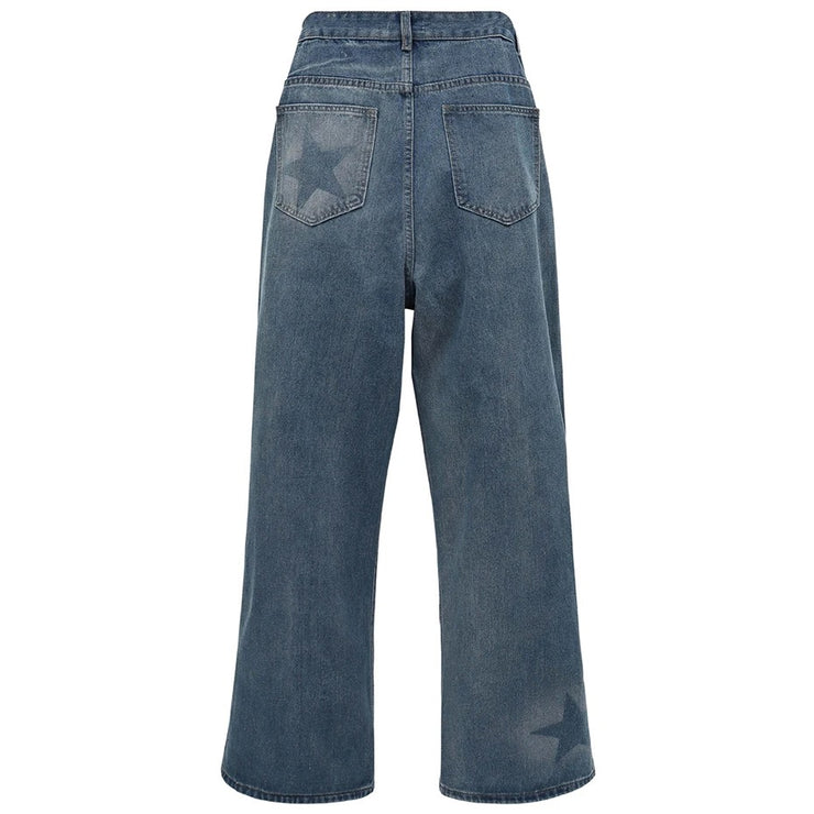 Wide Leg Stars Jeans