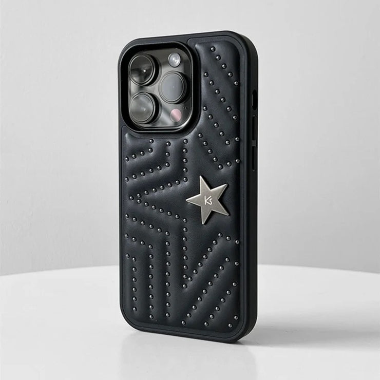 Stars Leather Case