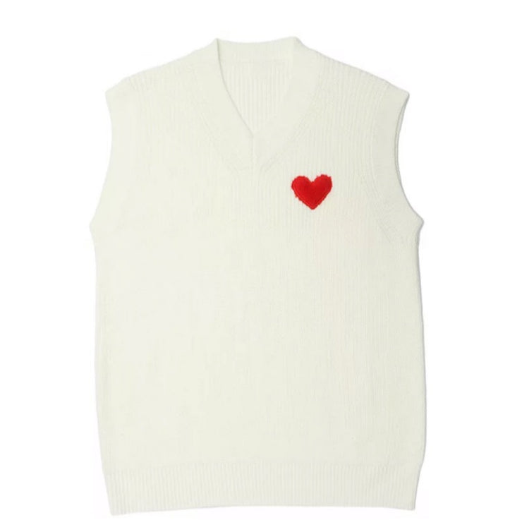 Harajuku Vintage Heart Knitted Vest