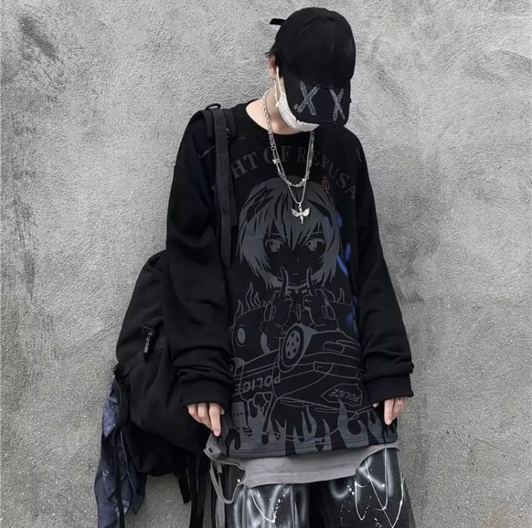 Long Sleeve Harajuku Sweater