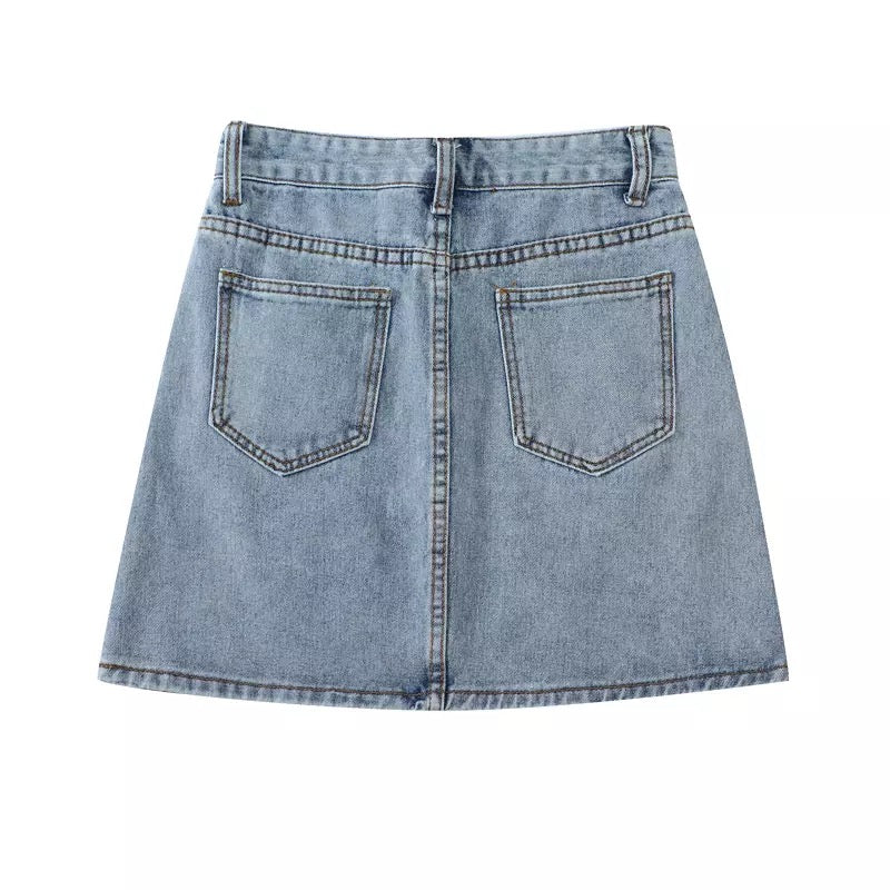 Denim Mini Skirt