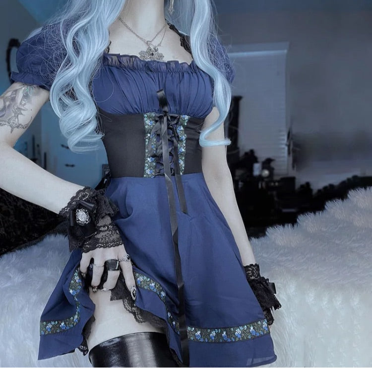 Blue Corset Dress