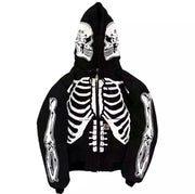 Skull Painted Streetwear Thin Jacket