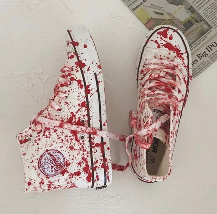 Bloody Canvas Shoes