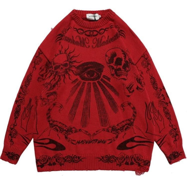 Gothic Skull Sweater