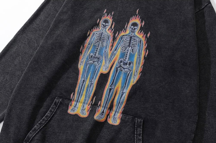 Flame Skeleton Hoodie