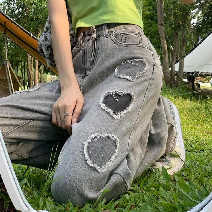 Heart jeans