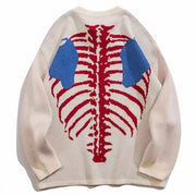 Skeleton Bone Knitted Pullover