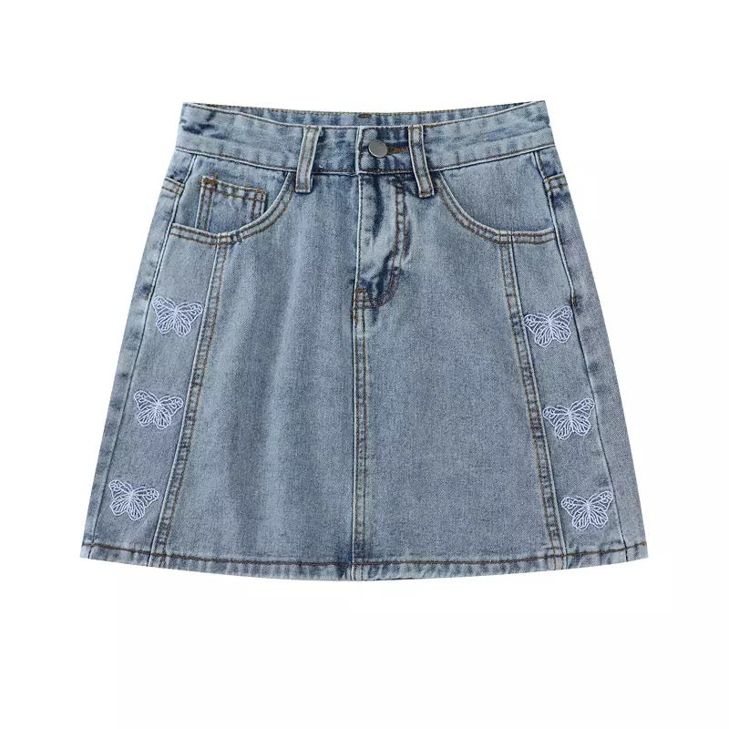 Denim Mini Skirt