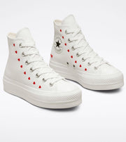 Converse Embroidered Hearts