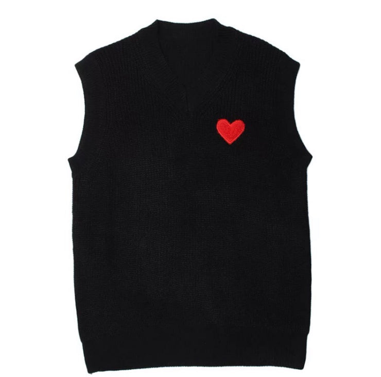 Harajuku Vintage Heart Knitted Vest