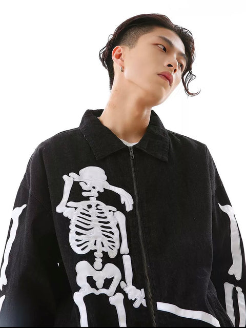 Skull Jeans Jacket